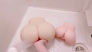 【手フェチ】秘部へ指入れオナホ洗浄♡使用後のルーティーン♡