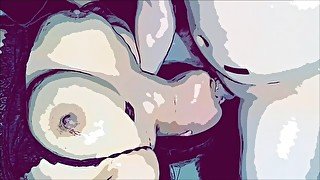 Quickie 2 Intense Deepthroat Throatfuck Cum in Throat V4