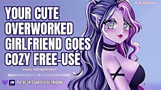 Your Exhausted Girlfriend Goes Cozy Free-Use [3Dio] [ASMR] [Romantic] [Audio Porn]