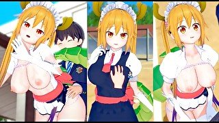 【エロゲーコイカツ！】小林さん家のメイドラゴン トール3DCG巨乳アニメ動画[Hentai Game Koikatsu! Kobayashisan Tohru(Anime 3DCG Video)]