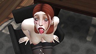 Horny Wife Fucks with Couple in Front of Husband - Part 2 - DDSims