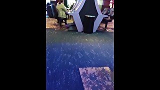 Public masturbation in a casino