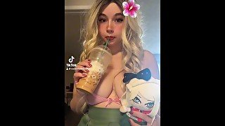 TikTok slut with big boobs