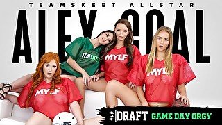 TeamSkeet - Fantasy Football Game Day Orgy (Lauren Phillips, Pristine Edge, Alex Coal, Jasmine Daze)