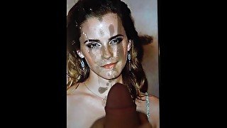 Jerking off to Emma Watson - CUM TRIBUTE